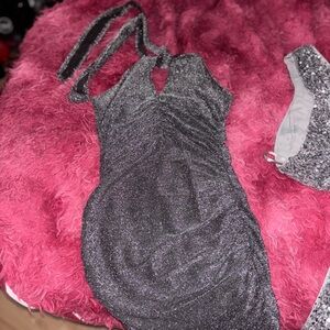 Sparkling Halter Dress